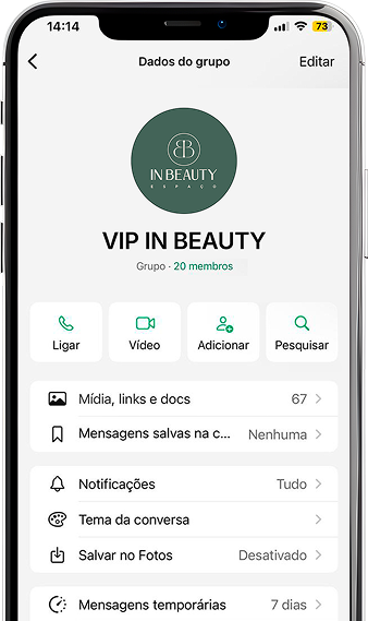 Imagem telefone com grupo VIP